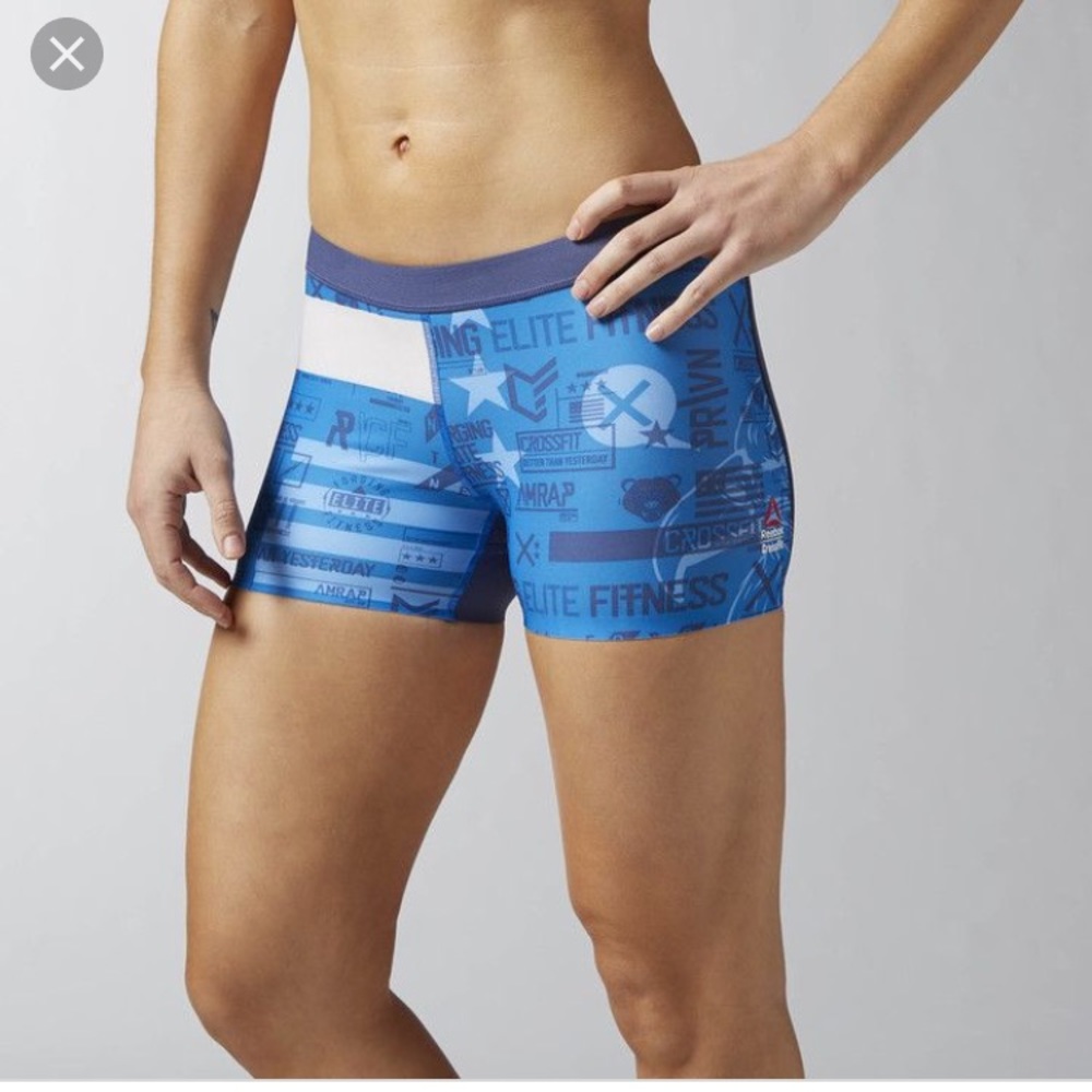 NWT Reebok CrossFit Compression Booty in Blue